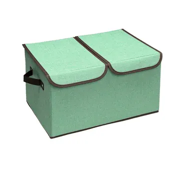 J2455 из хлопчатобумажной и льняной ткани с двойным покрытием, коробка для отделки одежды, складной ящик для хранения