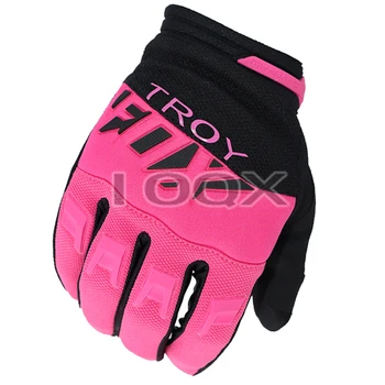 Бесплатная доставка Воздушные сетчатые перчатки для велосипедных гонок Мотокросс Мотоцикл MTB Езда на Велосипеде Женщины Мужчины Унисекс Черные розовые Перчатки