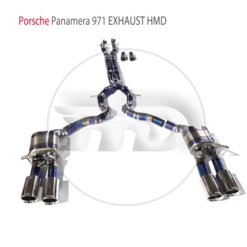 Выхлопная система из титанового сплава HMD Peformance Catback подходит для автоматической модификации Porsche Panamera 971 Электронный клапан