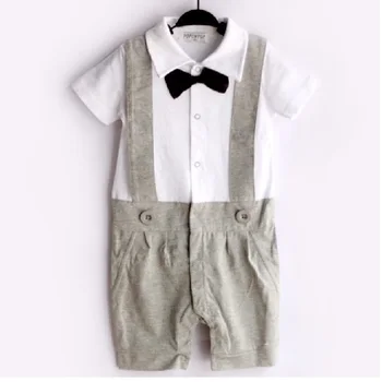 Комбинезон Hooyi для маленьких мальчиков, цельный комбинезон с бабочкой, модная детская одежда, облегающие костюмы из 100% ХЛОПКА, комбинезоны, Смокинг