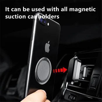 100 шт. магнитный всасывающий кронштейн для автомобиля, универсальный, из цинкового сплава, ультратонкий, вращающийся на 360 градусов кронштейн для мобильного телефона