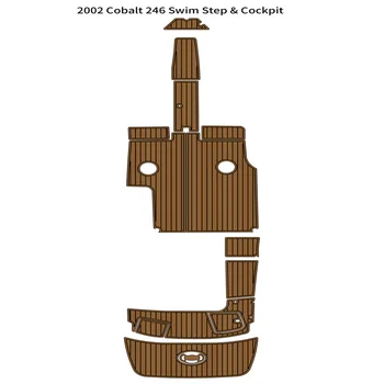 2002 Cobalt 246 Платформа для плавания, коврик для кокпита, лодка, Пенопласт EVA, коврик для пола из искусственного тика