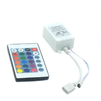 24 Клавиши светодиодный RGB Контроллер DC12V 6A ИК Пульт Дистанционного Управления для SMD 3528 5050 RGB светодиодные ленты для внутреннего или наружного Украшения