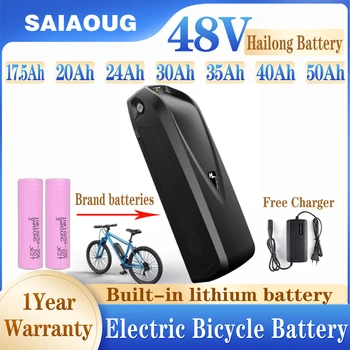 48v Hailong Аккумулятор для электрического Велосипеда 48v 52v 20ah 24ah 30ah 40ah 50ah Bafang 500w 1000W 2000W E Bike Accu 13s5p литий-ионный Аккумулятор