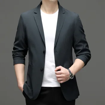 6695-2023 Мужской костюм, весенний новый деловой профессиональный мужской костюм, повседневная корейская версия костюма
