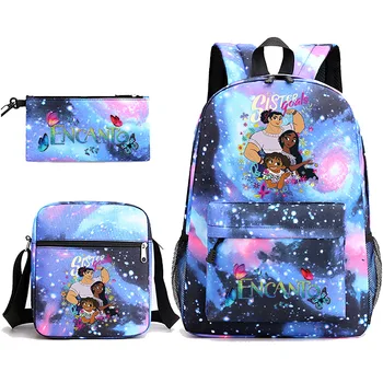 Disney full house волшебная печать звездное небо школьный ранец из трех частей, сумка для ручек, сумка на одно плечо, сумка на два плеча, сумка для мамы