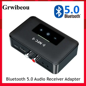 Grwibeou Адаптер аудиоприемника Bluetooth 5,0 3,5 мм RCA AUX Выход Беспроводной Bluetooth Aux стерео рецептор для усилителя динамика