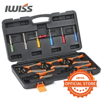 IWISS KIT-DC01 Автомобильный набор инструментов Rapair Mult для обжима, Набор Инструментов для снятия клемм Deutsch, Клеммы Weather Pack