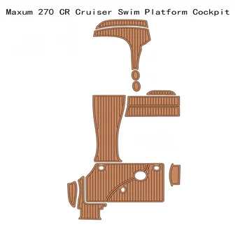 Maxum 270 CR Cruiser Плавательная платформа Кокпит коврик для лодки EVA из искусственного тика Палубный коврик
