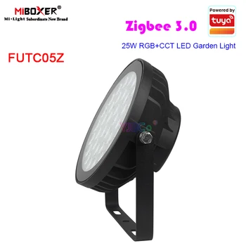 Miboxer Zigbee 3.0 RGB + CCT 25 Вт Светодиодный Садовый Светильник FUTC05Z Smart Lawn Lamp IP66 Водонепроницаемый Пульт Дистанционного Управления Zigbee 3.0/gateway Control