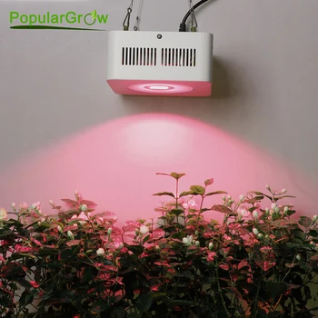 Populargrow Led Grow Light 200 Вт с CREE COB Полным Спектром для Выращивания комнатных растений, Лампа Для Выращивания Овощей, Цветущее Освещение, Растущий Тент, Растительный Свет