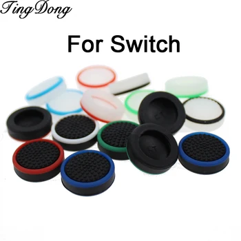 TingDong красочный силиконовый колпачок NS, джойстик для большого пальца, Аналоговый резиновый чехол для контроллера Nintendo Nintend Switch NS Joy-con