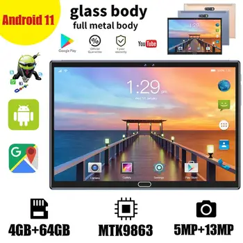 X30 Планшетный ПК 10,1 дюйм(ов) IPS Экран дисплея Android 11 Оперативная память: 6-8 ГБ-Встроенная память: 128/256 ГБ Поддержка GPS Двойная карта 8000 мАч Глобальная версия