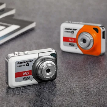 X6 Портативная цифровая камера Ultra Mini HD Высокого разрешения Mini DV Поддержка 32 ГБ TF карты с микрофоном USB флэш-накопитель для камеры