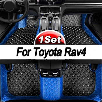 Автомобильные коврики для Toyota Rav4 2012 2011 2010 2009 Автомобильные ковры из искусственной кожи на заказ, аксессуары для интерьера автомобиля