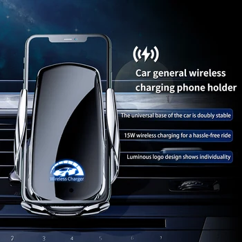 Беспроводное зарядное устройство F4 Автомобильный Держатель телефона В автомобильном вентиляционном отверстии Для iPhone 14 13 12 X Pro Max Samsung Huawei Быстрая Зарядка