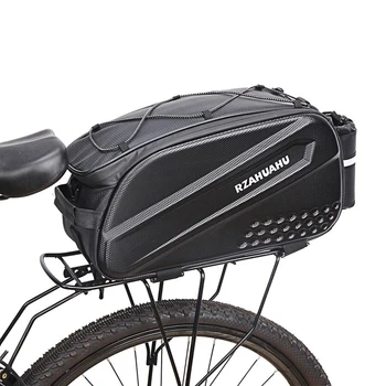 Велосипедное снаряжение Велосипедная сумка для заднего сиденья 10л Многофункциональный Материал ПК Водонепроницаемая дорожная велосипедная сумка для багажа Сумка для заднего сиденья