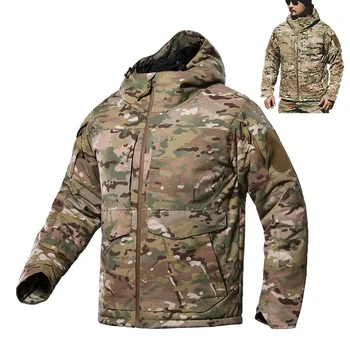 Военная тактическая куртка M65, Мужская водонепроницаемая ветровка, куртка с капюшоном, Спортивная куртка с несколькими карманами, водонепроницаемая ветровка