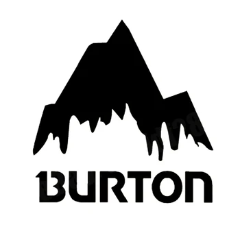 Высококачественная Виниловая наклейка для катания на горных лыжах Burton Mountain, Креативное украшение автомобиля, Модная наклейка на корпус 16 см * 16 см