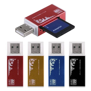 Высококачественный Хит Продаж USB 2.0 All in 1 Multi Memory Card Reader для Micro SD SDHC TF M2 MMC MS PRO DUO 7BX1