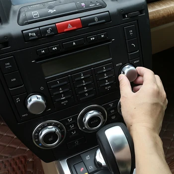 Для 2007-2012 Land Rover Freelander 2 ABS серебристый автомобильный стайлинг, наклейка на ручку кондиционера, аксессуары для интерьера автомобиля