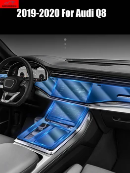 Для Audi Q8 2019 2020 Наклейка для интерьера Прозрачная защитная пленка Автомобильные Аксессуары Защитная пленка для дисплея центрального управления