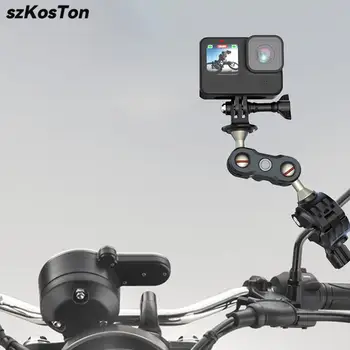 для GoPro 11 10 9 Аксессуары для Мотоциклов Держатель Руля Крепление Велосипедного Зеркала Велосипедный Кронштейн для экшн-камеры Insta360 DJI OSMO