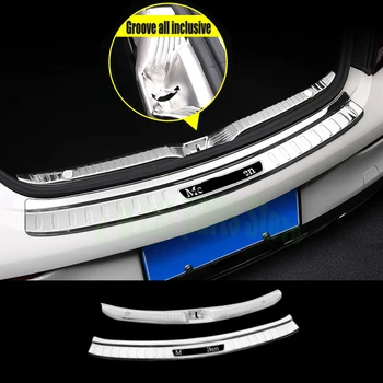 Для Mercedes Benz C coupe C200 C260 C300 2016-2020 Внутренняя и внешняя Защита заднего багажника багажника бампера Защитная отделка из нержавеющей стали