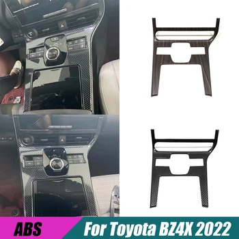 Для Toyota BZ4X EA10 2022 2023 ABS деревянная Автомобильная Коробка Передач USB Панель Декоративная Рамка Крышка Наклейка ручка переключения передач Рамка Аксессуары