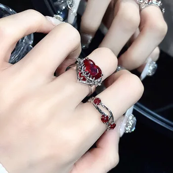 Женское кольцо с циркониевым шипом, кольцо премиум-класса, кольцо на указательный палец, персонализированный подарок для вечеринки Rose Law