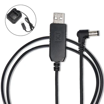 Замена кабеля USB-зарядного устройства Для Портативной рации, Литий-ионного аккумулятора, Настольного Зарядного устройства Для Радио Baofeng UV-5R UV-82 UV-9R Plus серии 5R