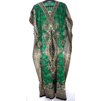 Зеленая длинная юбка, женский кафтан свободного кроя, повседневная богемная летняя одежда Европейских и американских тенденций моды
