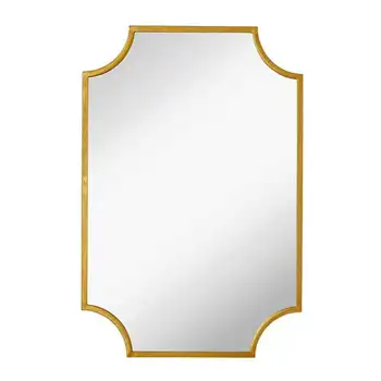 Зеркало в рамке - настенное зубчатое зеркало 30 X 40 дюймов - Декоративное золото
