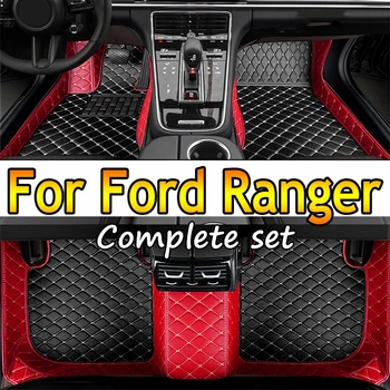 Кожаные Автомобильные коврики для Ford Ranger 2020 2019 2018 2017 2016 2015 2014 2013 2012 Ковры Rugs Pads Аксессуары для интерьера