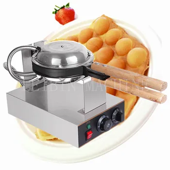 Коммерческая Электрическая печь для приготовления яичного торта и маффинов из нержавеющей стали, Вафельница, машина для выпечки вафельных маффинов с антипригарным покрытием 1000 Вт 220 В