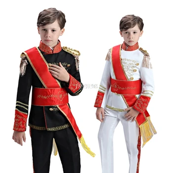 Комплект военной формы Европейского Суда для детей, Комплект одежды для выступлений на сцене в европейском стиле, Барабаны, Почетный караул, Комплект одежды
