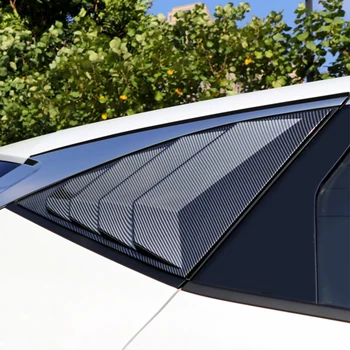 Крышка Жалюзи Заднего Бокового окна Для Hyundai Tucson NX4 2021-2023 Отделка Карбоновой Текстурой Внешние Автомобильные Аксессуары