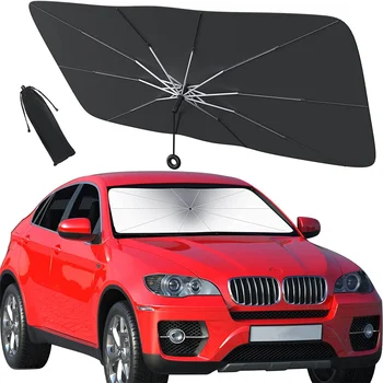 Летний автомобильный козырек от солнца, зонт от лобового стекла, передний солнцезащитный козырек, зонтик, складная изоляция, автоаксессуары