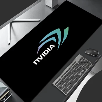 Логотип Nvidia, Большой игровой коврик для мыши в стиле аниме, коврик для мини-ПК, коврик для мыши для ноутбука, Офисный коврик для мыши, Резиновая клавиатура XXL, Офисный мягкий коврик для стола