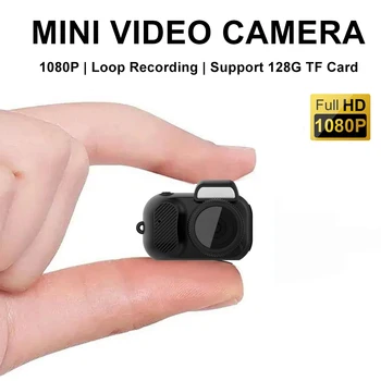Мини-экшн-камера 1080P Портативная карманная камера С экранным видеомагнитофоном Sport DV Small Micro Camcorder Thumb Camera