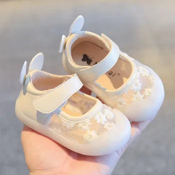 Модная Детская обувь для малышей 0-3 лет, Летняя Новая Детская Обувь Для Первых Прогулок На мягкой Подошве, Сандалии для маленьких девочек, Обувь Принцессы