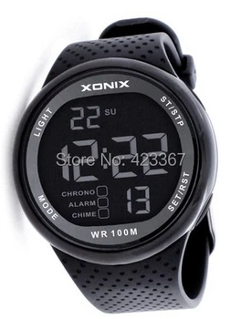Мужские наручные часы, спортивные цифровые водонепроницаемые часы для плавания на 100 м, Светодиодные многофункциональные часы для дайвинга, уличные наручные часы