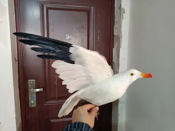 новая имитационная модель Чайки из пены и меха крылья чайка птица игрушка детский подарок около 35x50 см