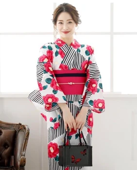 Новое Японское кимоно Yutaka, женское летнее Кимоно для конференций и путешествий, кимоно из чистого хлопка