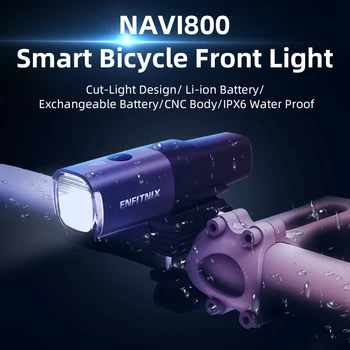 Новые Легкие Умные Фары Enfitnix Navi800 USB Перезаряжаемые Водонепроницаемые Дорожные MTB Велосипеда Умные Фары Для Велосипедных Аксессуаров