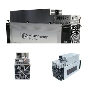 Новый биткойн-майнер MicroBT WhatsMiner M30S ++ 110 Th/s ASIC Miner мощностью 3410 Вт для майнинга биткойнов BTC с блоком питания SHA256