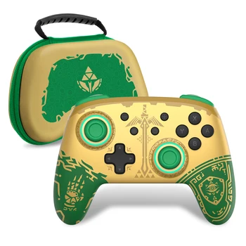 Новый золотисто-Зеленый контроллер Zelda: Tears of the Kingdom Wireless Wake Up NFC, Совместимый с Nintendo Switch/Переключателем OLED Splatoon