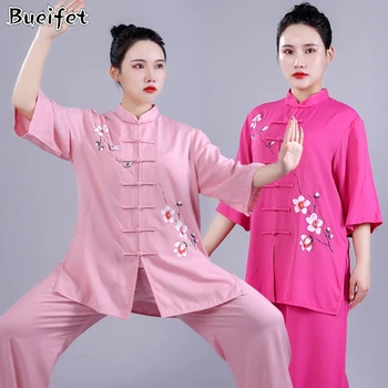 Одежда для кунг-фу Тай-Чи, Одежда для боевых искусств, Традиционный китайский костюм для занятий тайцзицюань, Костюм для занятий ушу, Повседневная спортивная одежда на открытом воздухе