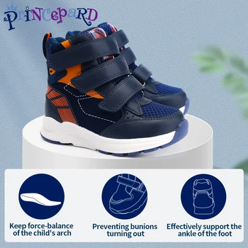 Ортопедическая Корректирующая обувь для детей и малышей ясельного возраста, Детские Высокие ботинки с поддержкой щиколотки и свода стопы для предотвращения хождения на цыпочках
