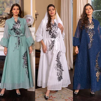 Платье Вечернее Платье Ближневосточная мусульманская женская одежда, Хит продаж, Новая линия, Платье Юго-Восточной Азии, Дубайский халат